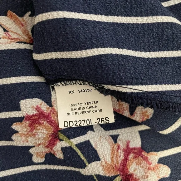 Ally Wrap Floral Maxi Stripe Dress - Picture 8 of 9